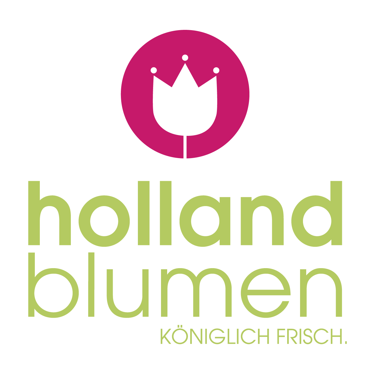 Logo - Holland Blumen - Königlich frisch!